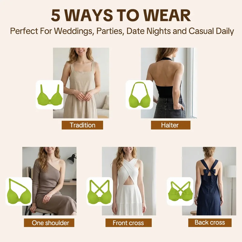 HSIA Seraphina 5-Way Multiway  - Sheer Mesh Bra recensie en prijs